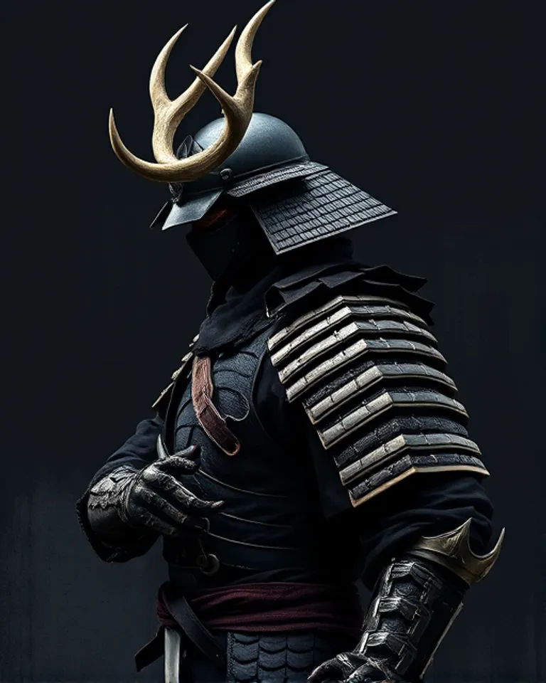 Portrait of Shadow samurai