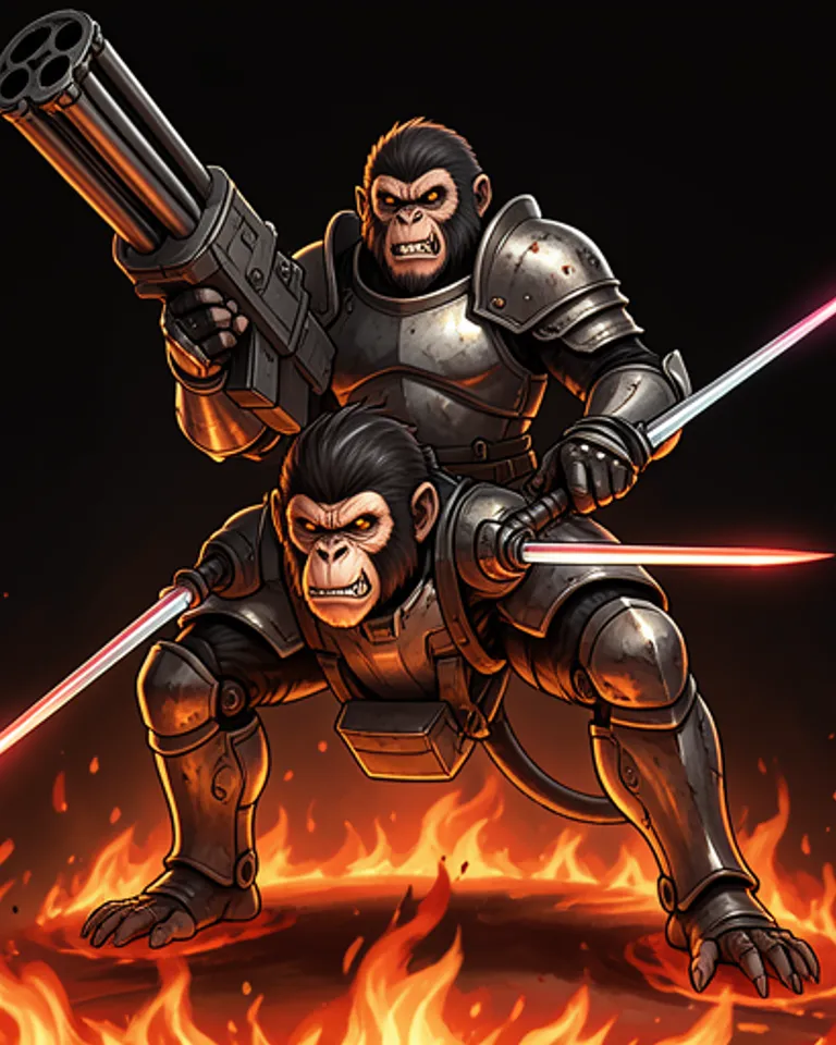 Portrait of The Chimp