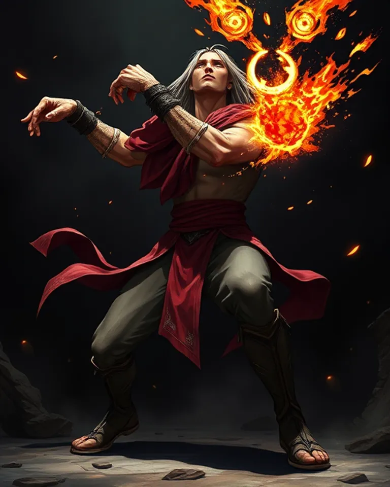Portrait of Aries God of Destruction