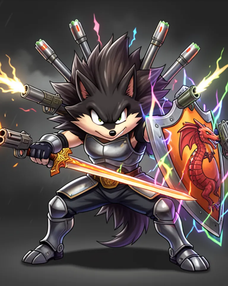 Portrait of Sombor the Hedgehog Knight