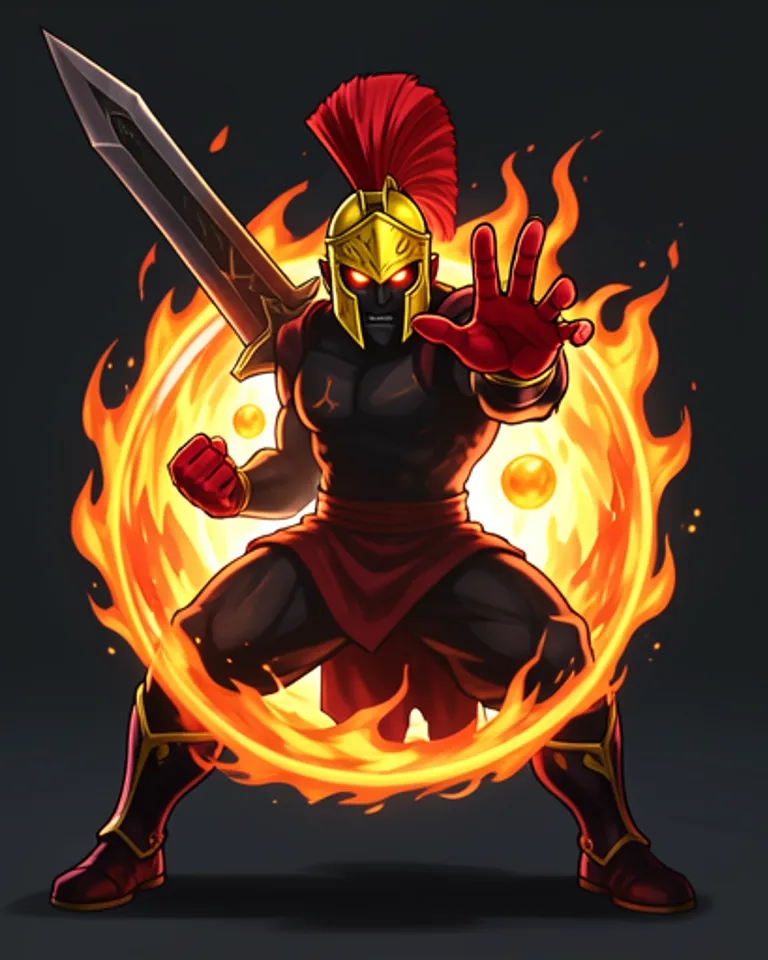 Portrait of Pal, the Blazing Nephilim