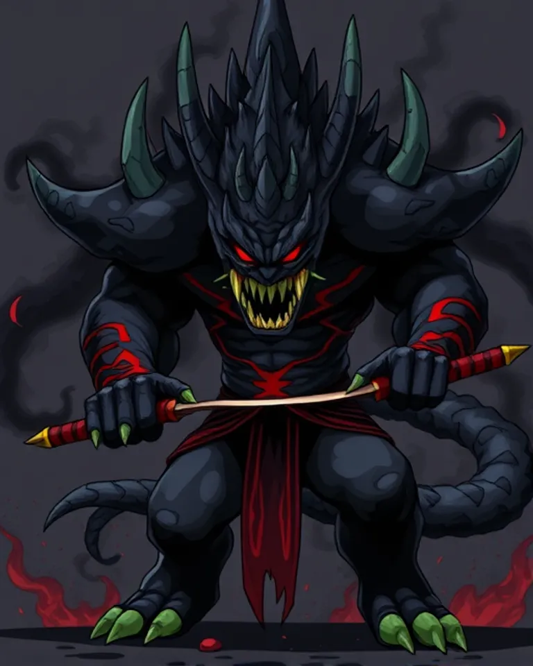 Portrait of Aku from Samurai Jack