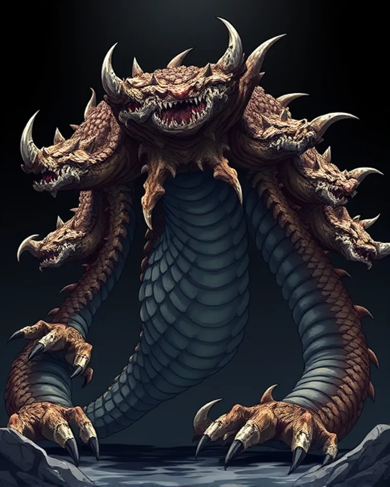 Portrait of The Apex Hydra, Eater of Pantheons