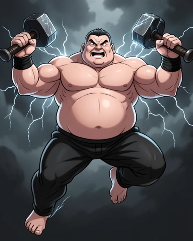 Portrait of rubber man guffy