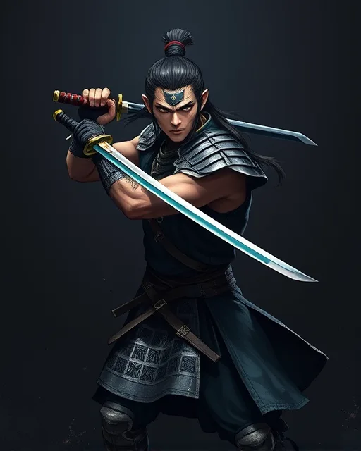 Portrait of Iron Samurai