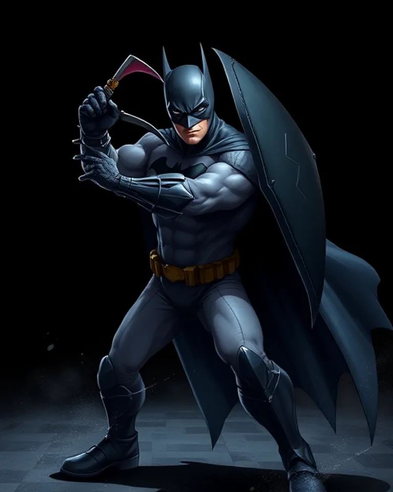 Portrait of Batman the prepared