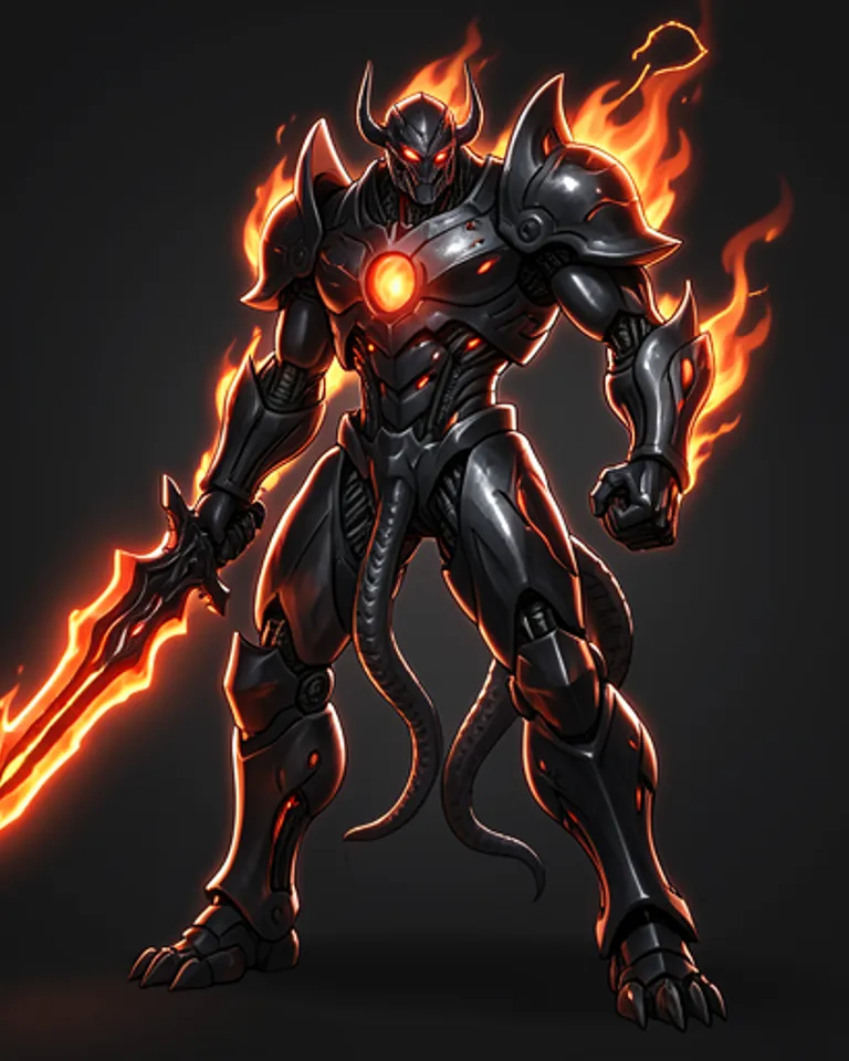 Portrait of Obsidian Runic Biomech