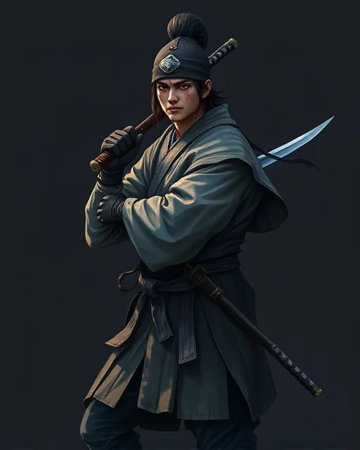 Portrait of Dusk Samurai