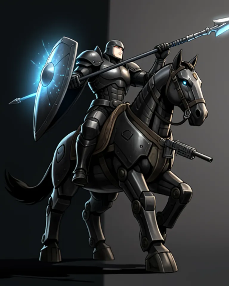 Portrait of Knight of Iron Legion.