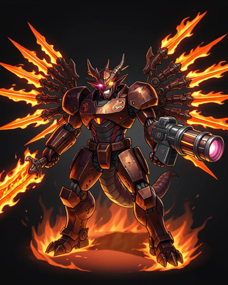 Portrait of Mecha Dragon - Calamity