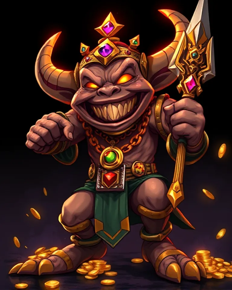 Portrait of Greedy Gob, Briber of the Crowd