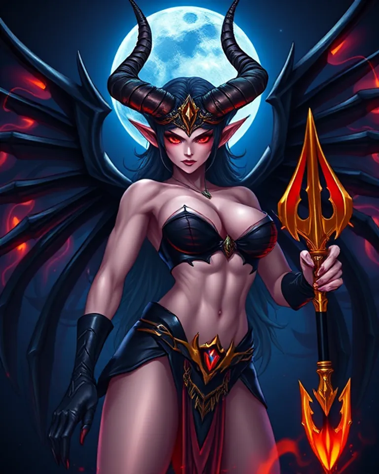 Portrait of Demon Goddess