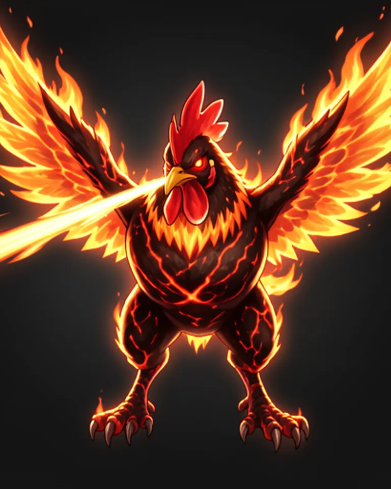 Portrait of Hellish Rooster