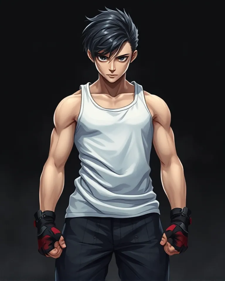 Portrait of Wet tank top