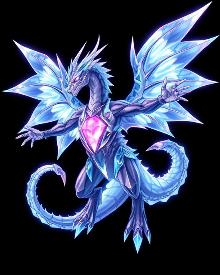Portrait of Celestia the Crystal dragon