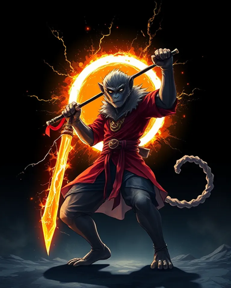 Portrait of Ego monkey 