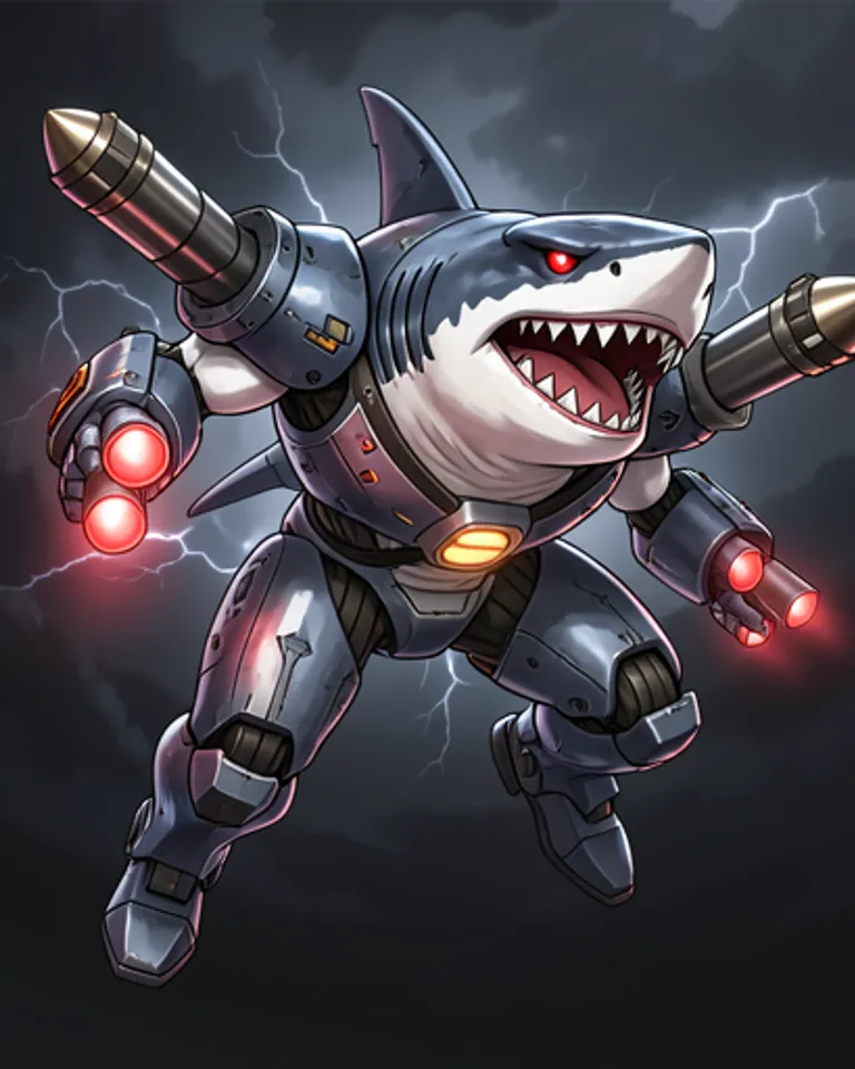 Portrait of Mechashark