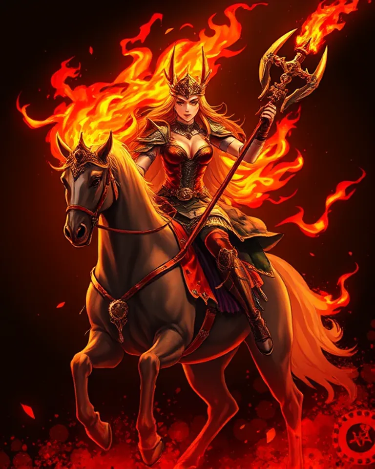 Portrait of Ignitia the flame queen