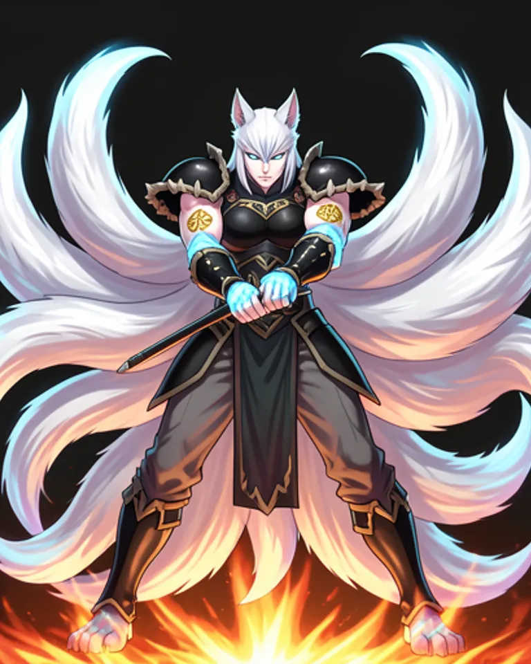 Portrait of Heavenly Cold Fox