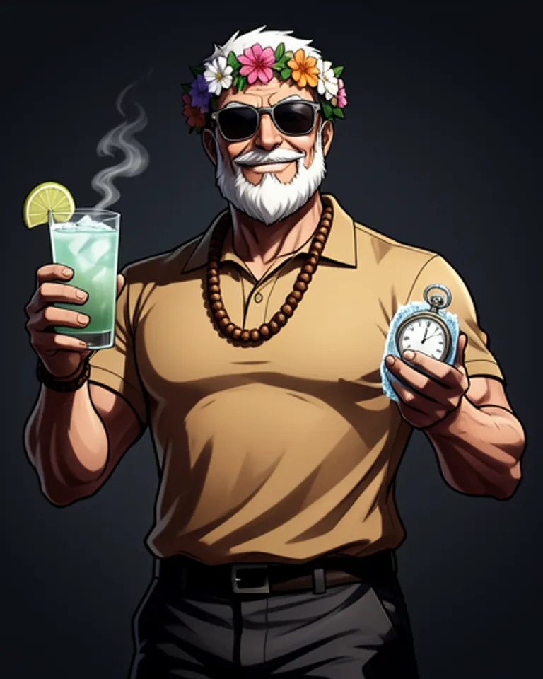 Portrait of Retired Bollywood Cop