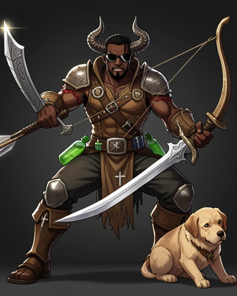 Portrait of Ednaldo Pereira, Demon Hunter.