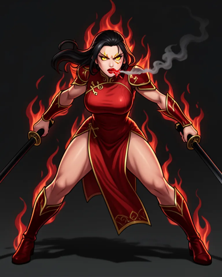 Portrait of Blazing Heaven Demoness