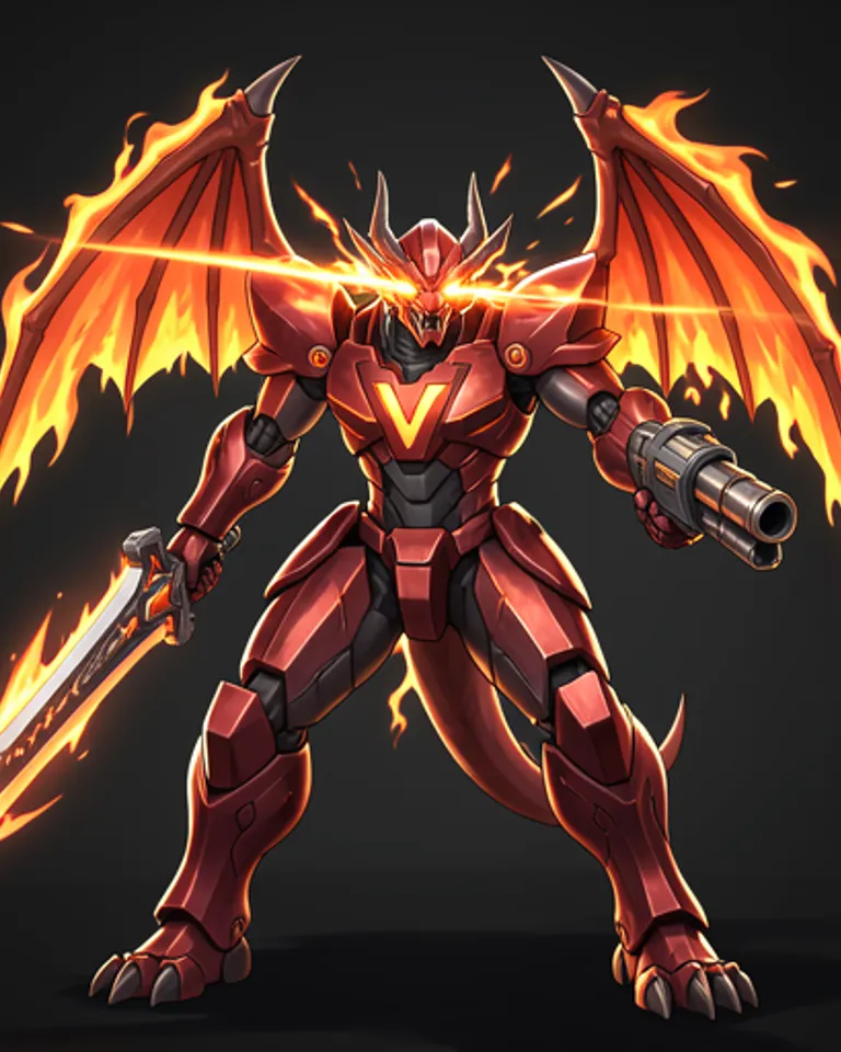 Portrait of Mecha Dragon - Weapon V
