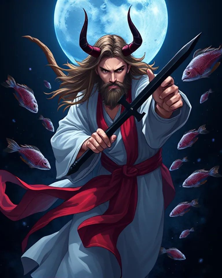 Portrait of Demon jesus