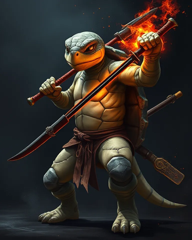 Portrait of turtle 