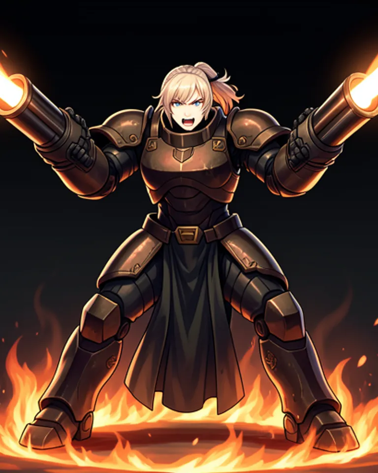 Portrait of Connie the cannon sister