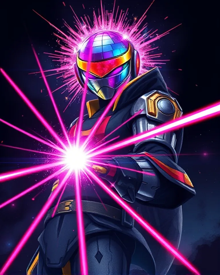 Portrait of Lazer disco ball