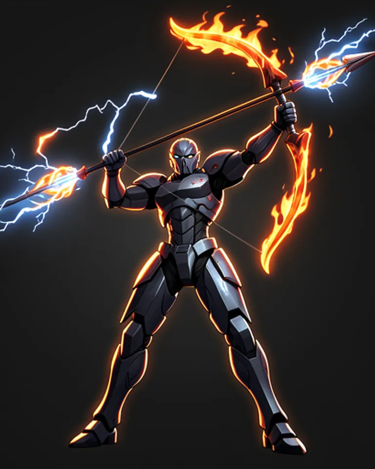 Portrait of Lightning and fire Ronin