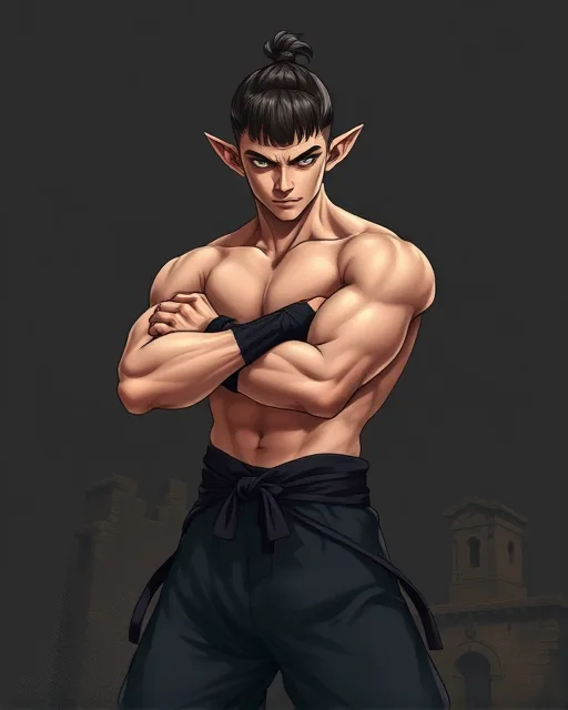 Portrait of Hungry Fighter