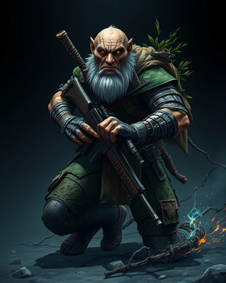 Portrait of Bear Grylls, Relentless Hunter