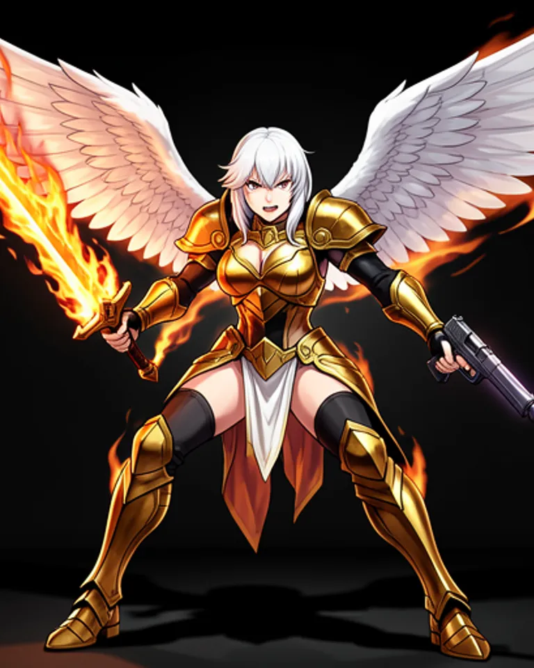 Portrait of Lisynia the Flaming Angel