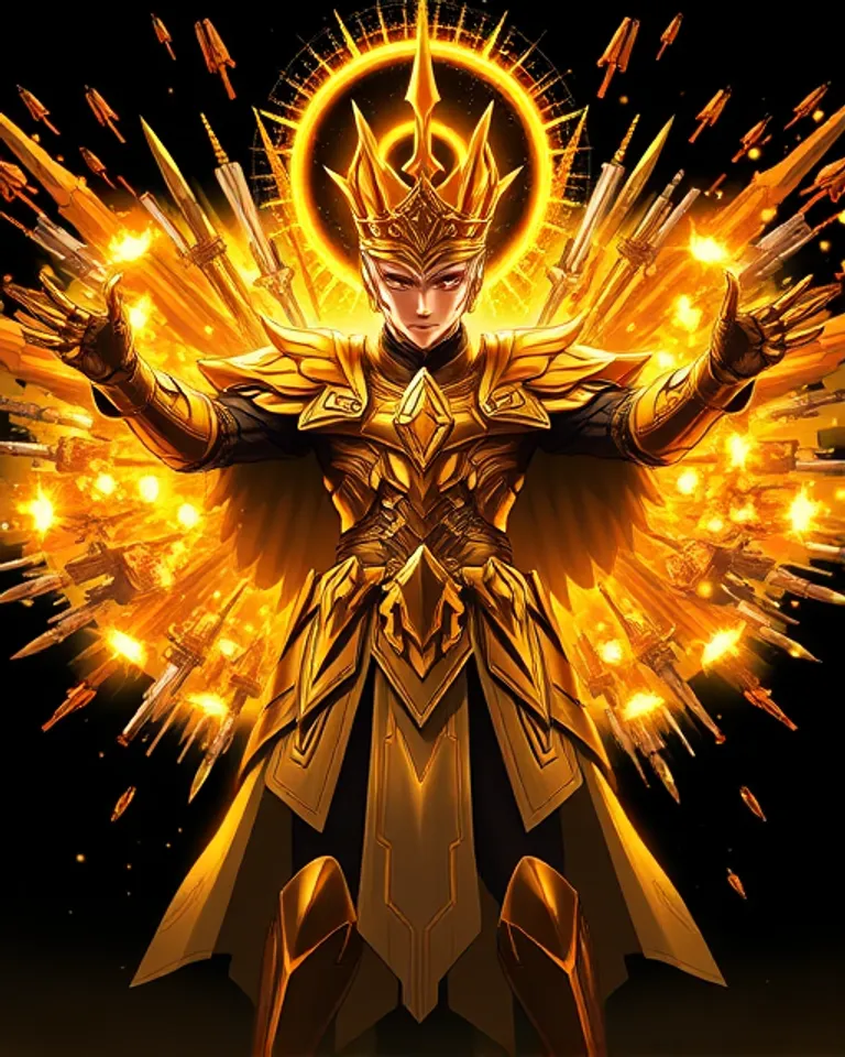 Portrait of King in Gold
