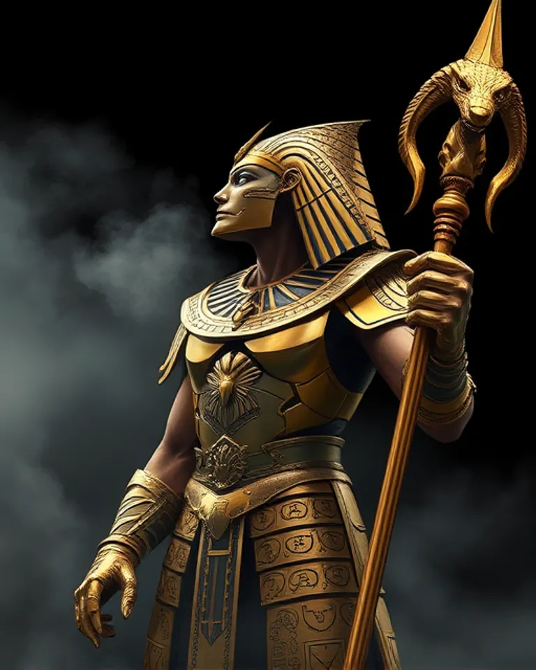 Portrait of Egyptian Pharoah