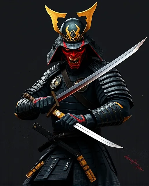 Portrait of Fallen Samurai