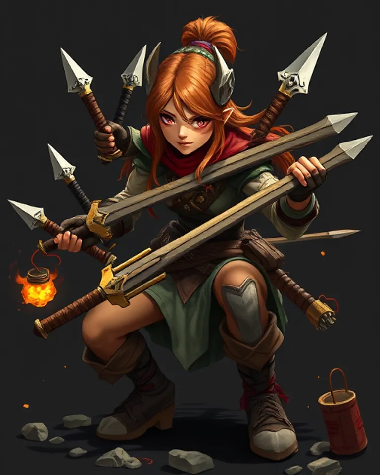 Portrait of Mayla, Goblinkind's Champion