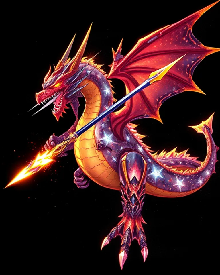 Portrait of Cosmic Titan Dragon