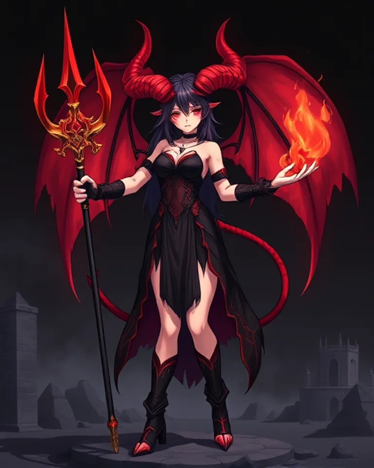 Portrait of Veruska the Demon Queen
