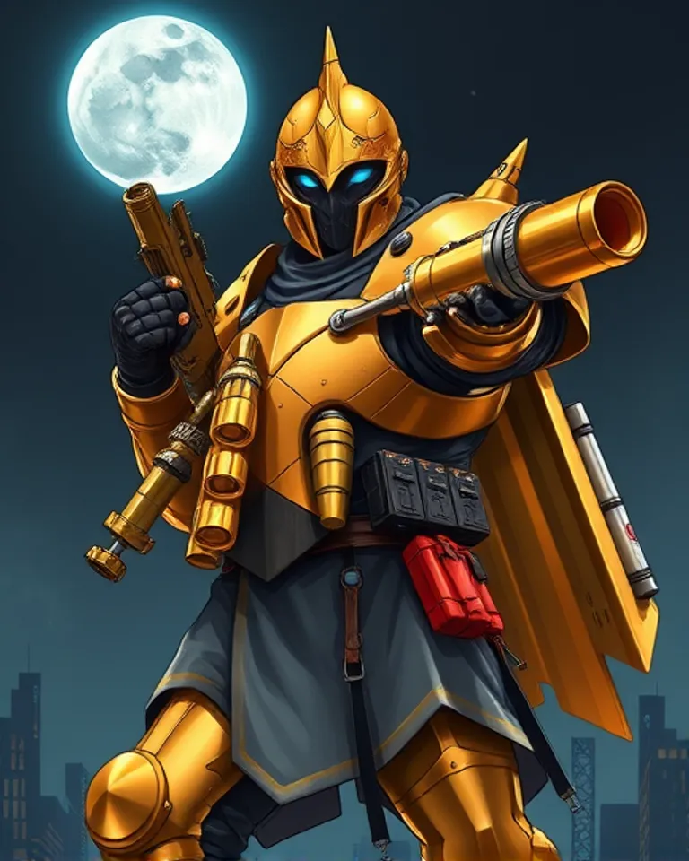 Portrait of Strongest Durable Mighty Warrior