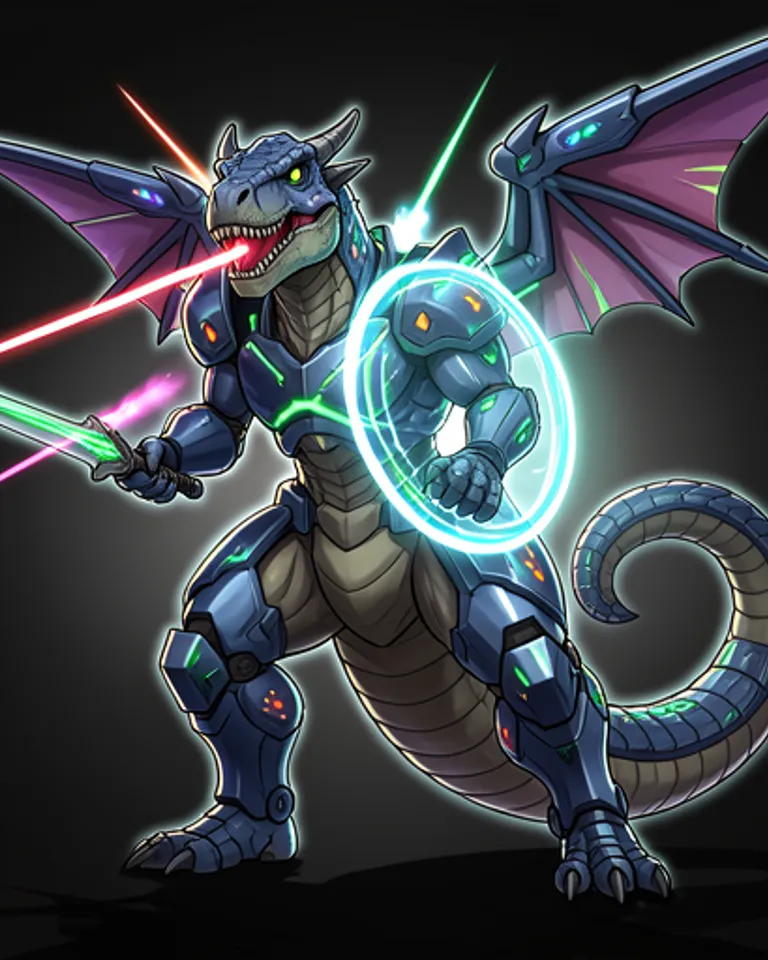 Portrait of Drakkar, the Virtual Dragon