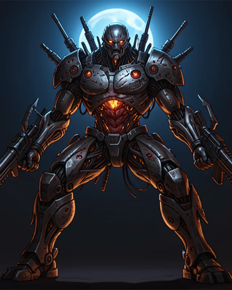 Portrait of Wrathful AI, Feaster of Flesh