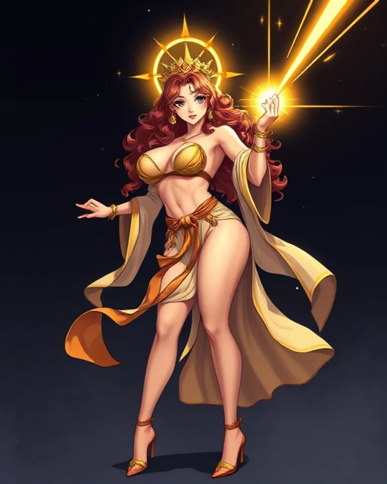 Portrait of Rayna the sonic ray goddess
