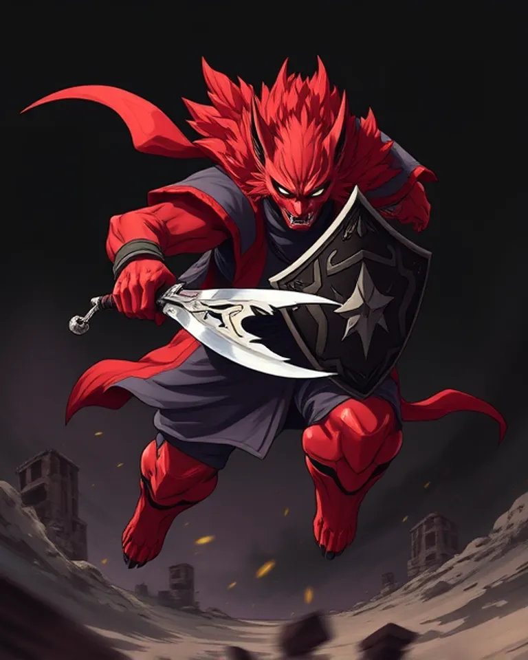 Portrait of Revo the Red Hound