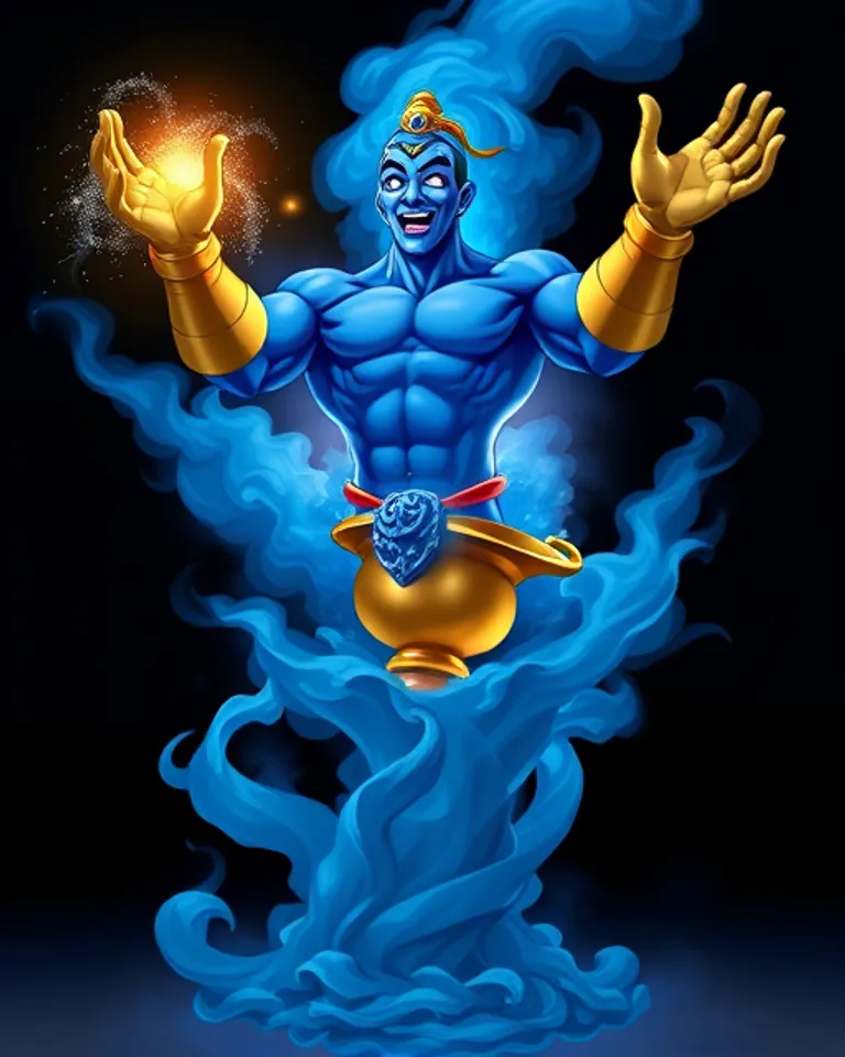 Portrait of Genie of Agrabah, Master of Wishes