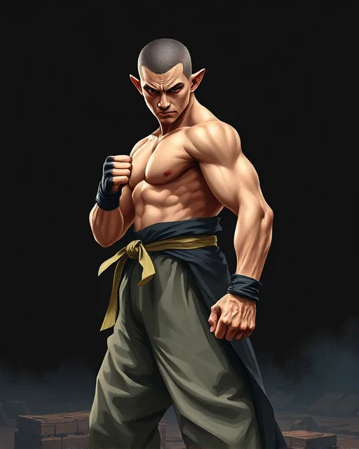 Portrait of Savage Fighter
