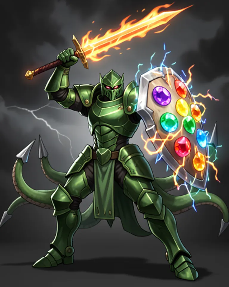 Portrait of Knight Green the Killing Machine