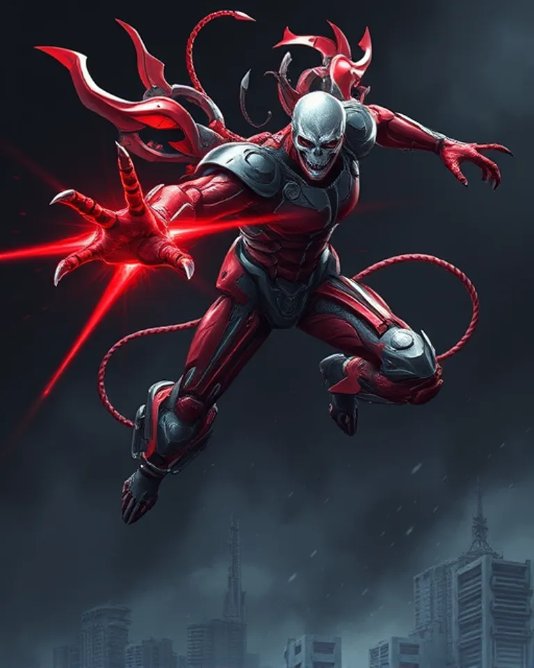 Portrait of RED, The Warforged Speed Demon